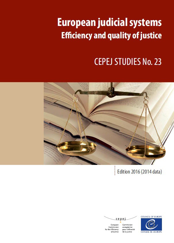 European judicial systems - Edition 2016 (2014 data). Efficiency and quality of justice