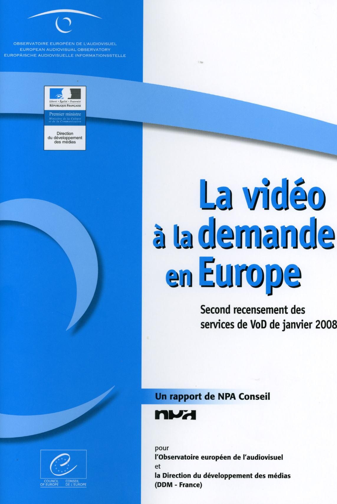 La vidéo à la demande en Europe - Second recensement des services de VoD - Janvier 2008