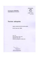 Assemblée parlementaire - Textes adoptés, Session ordinaire de 2004 (Première partie), janvier 2004