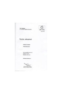 The Congress of Local and Regional Authorities - Texts adopted, standing Commitee, november 2003