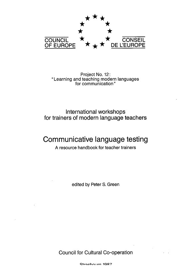 PDF - Communicative language testing - A resource handbook for teacher training