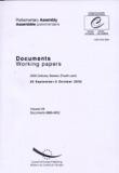 Parliamentary Assembly - Working papers - 2003 Ordinary Session (Fourth part) September / October 2003 - Volume VIII