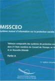 MISSCEO - Tableaux comparatifs des systèmes de protection sociale dans 21 Etats membres du Conseil de l'Europe, en Australie, en Nouvelle-Zélande et au Canada - 11ème édition - PARTIE A