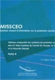 MISSCEO - Tableaux comparatifs des systèmes de protection sociale dans 21 Etats membres du Conseil de l'Europe, en Australie, en Nouvelle-Zélande et au Canada - 11ème édition - PARTIE B