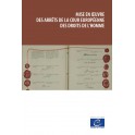 epub - Mise en œuvre des arrêts de la Cour européenne des droits de l’homme