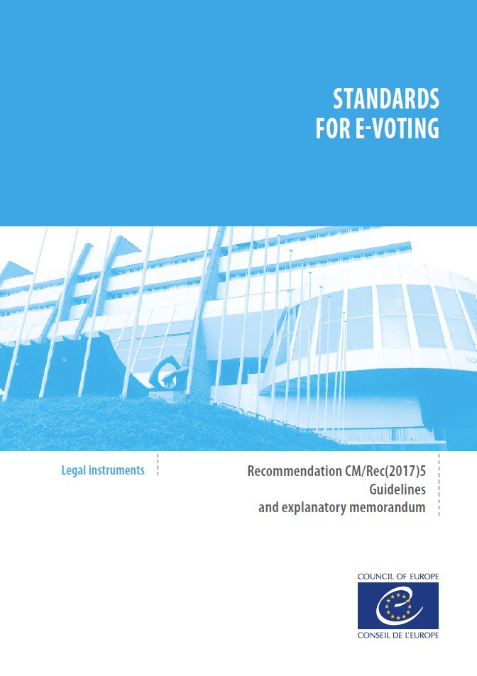 PDF - Standards for e-voting - Recommendation CM/Rec(2017)5 - Guidelines and explanatory memorandum