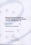 Revised European Charter on The Participation of Young People in Local and Regional Life - Proceedings, Krakow, March 2002 (Studies and texts No. 88)