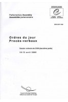 Assemblée parlementaire - Ordres du jour / Procès verbaux - Session ordinaire de 2006 (deuxième partie) 10-13 avril 2006