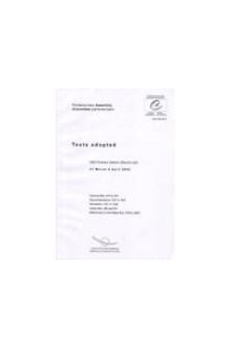 Parliamentary Assembly - Texts adopted, 2003 ordinary session (second part), March-April 2003