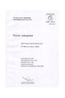 Parliamentary Assembly - Texts adopted, 2003 ordinary session (second part), March-April 2003