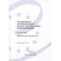 The participation of foreign residents in public life at local level: Consultative bodies, Stuttgart December 2001 (Studies and texts No. 78)