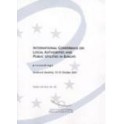 International Conference on Local Authorities and Public Utilities in Europe - Proceedings, Innsbruck, October 2001 (Studies and Texts No. 83)