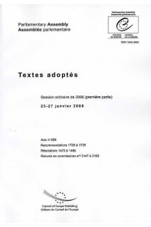 Assemblée parlementaire - Textes adoptés - Session ordinaire de 2006 (première partie) 23-27 janvier 2006