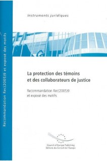 PDF - La protection des témoins et des collaborateurs de justice - Recommandation Rec(2005)9 et exposé des motifs