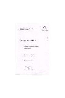 Congress of Local and Regional Authorities of Europe - Texts adopted - 9 November 2001, 8th Session (Addendum 1) - Recommendations 102 to 105, Resolutions 123 to 125