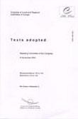 Congress of Local and Regional Authorities of Europe - Texts adopted - 9 November 2001, 8th Session (Addendum 1) - Recommendations 102 to 105, Resolutions 123 to 125